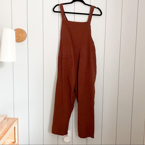 linen bib overalls